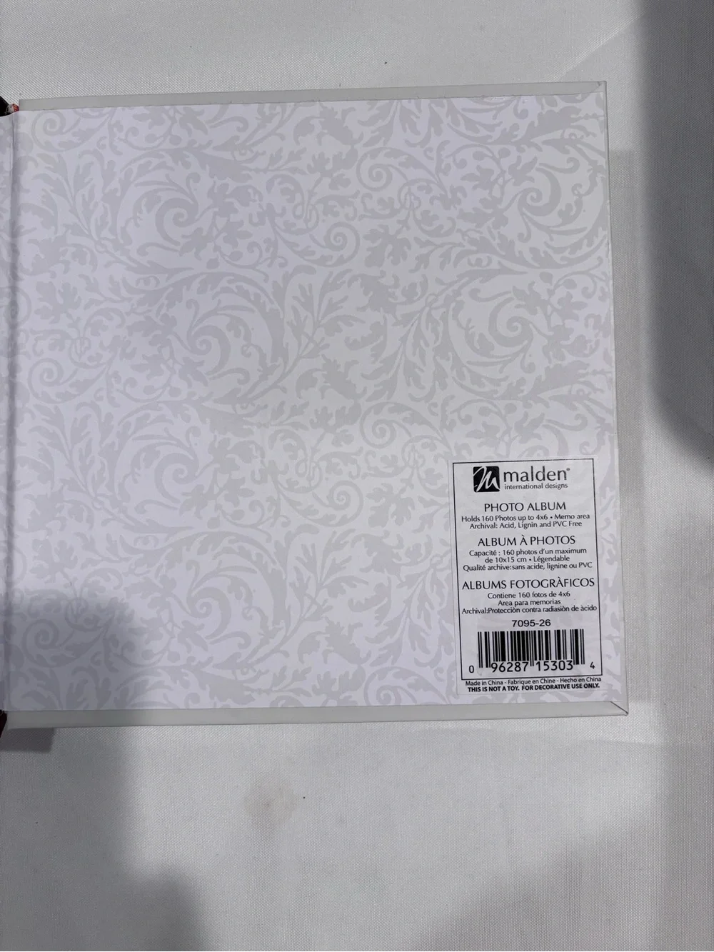 Mr. & Mrs. Decorative Photo Album- White